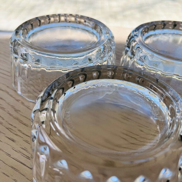 Vtg Pressed Glass Clear Bowls Pasabhce Turkey Finger Candy Trinket Ice Cream - Picture 7 of 9